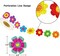 500Pcs Glitter Flower Stickers for Kids Spring Summer Foil Shiny Floral Label Roll Sticker for Envelopes Cards Party Supply Decoration Teacher Reward
